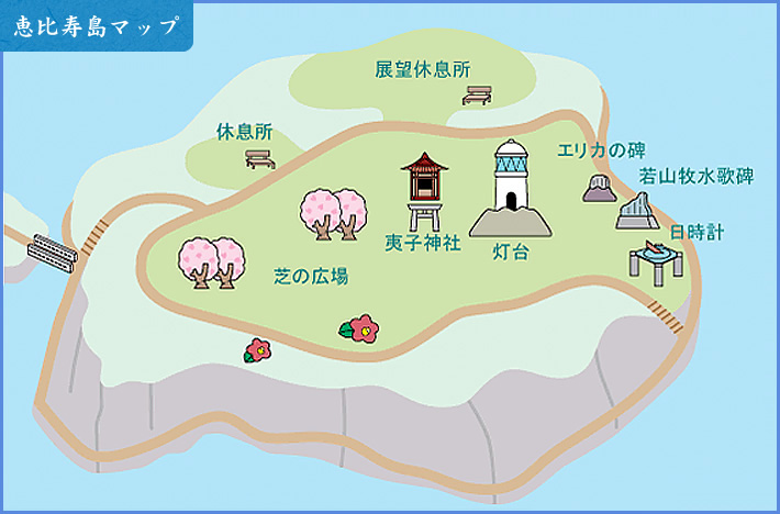 恵比寿島マップ